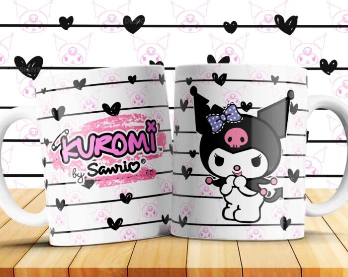 Plantillas de Kuromi para Tazas