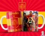 Plantillas España Campeón Eurocopa para Tazas