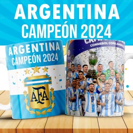 Plantillas Argentina Campeón Copa América Tazas