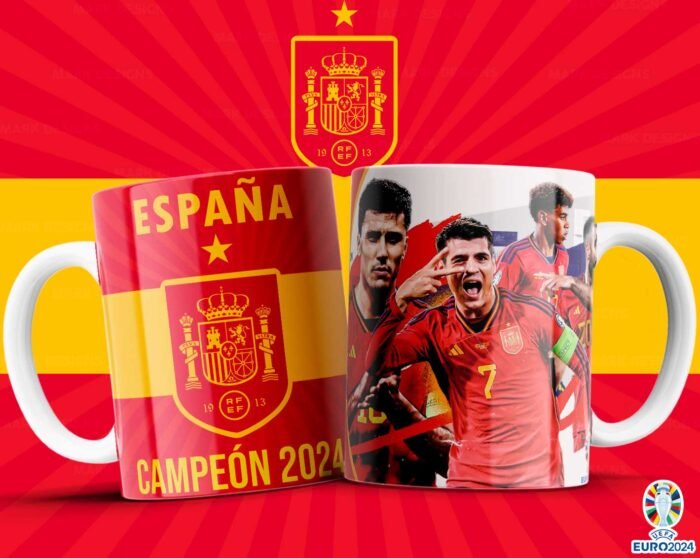 Plantillas España Campeón Eurocopa para Tazas - Image 11