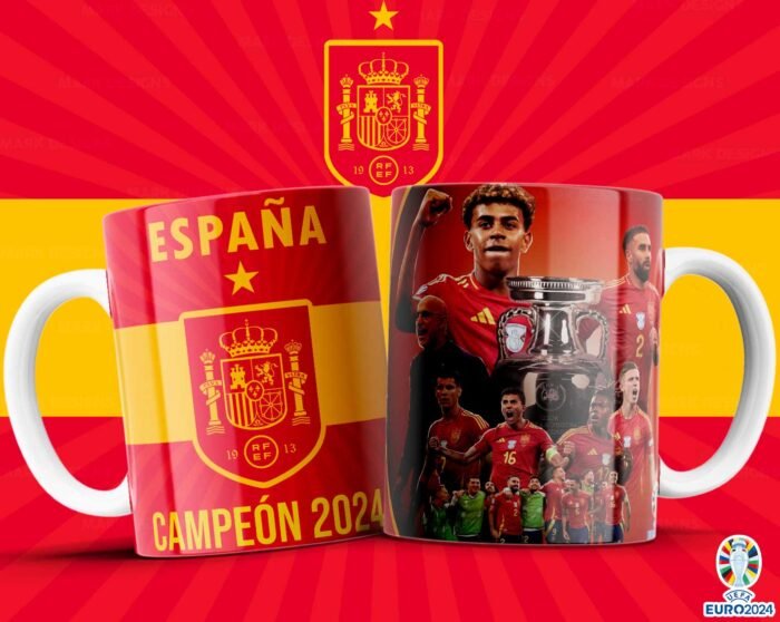 Plantillas España Campeón Eurocopa para Tazas - Image 12