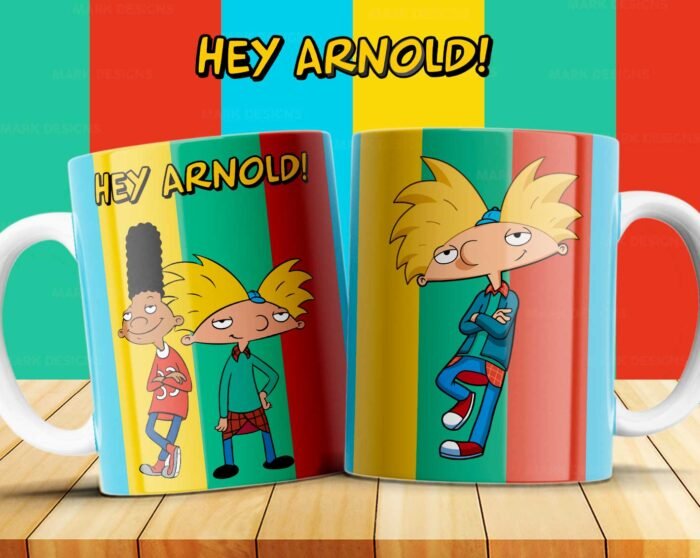 Plantillas Hey Arnold para Tazas - Image 3