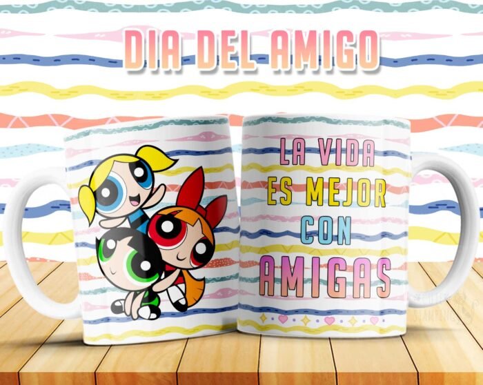 Plantillas Día del Amigo para Tazas - Image 4