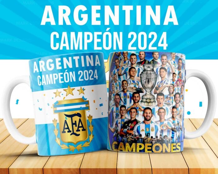 Plantillas Argentina Campeón Copa América Tazas - Image 4