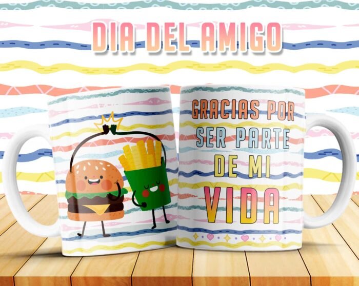 Plantillas Día del Amigo para Tazas - Image 5