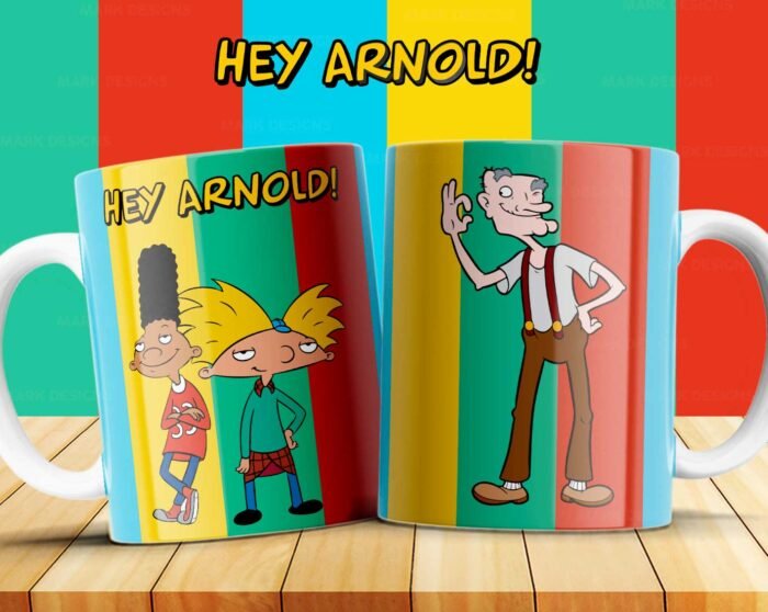 Plantillas Hey Arnold para Tazas - Image 5