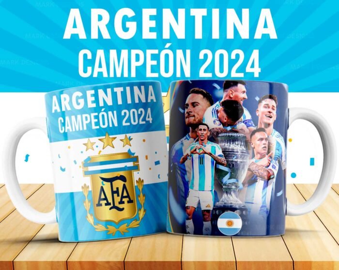 Plantillas Argentina Campeón Copa América Tazas - Image 5