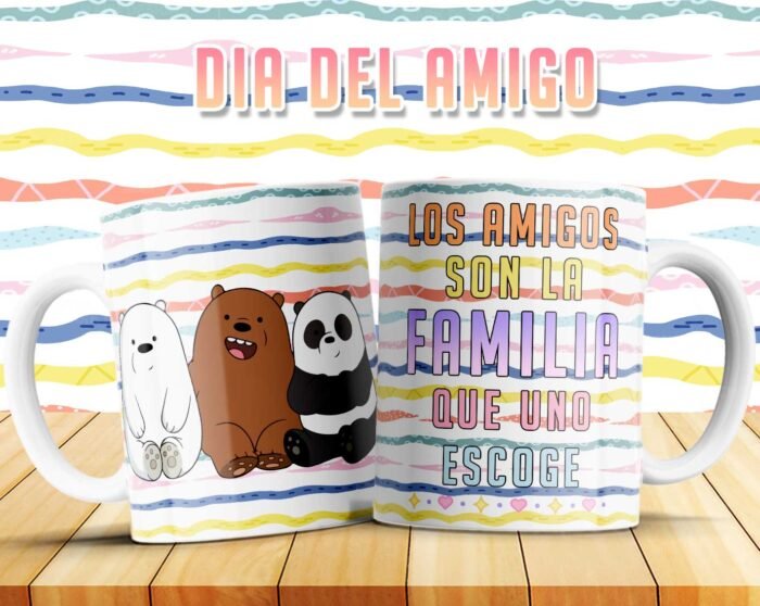 Plantillas Día del Amigo para Tazas - Image 6