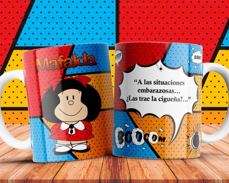 Plantillas Mafalda Frases para Tazas - Image 6