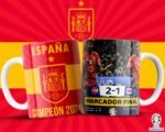 Plantillas España Campeón Eurocopa para Tazas - Image 6