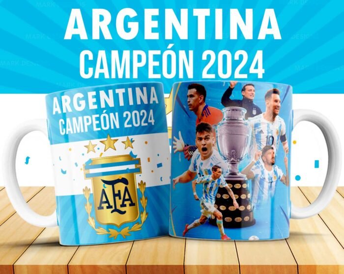 Plantillas Argentina Campeón Copa América Tazas - Image 6