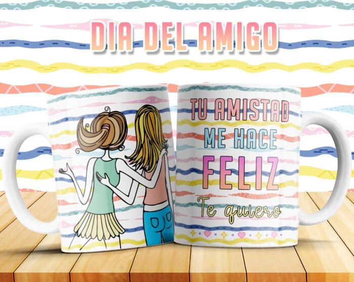 Plantillas Día del Amigo para Tazas - Image 7