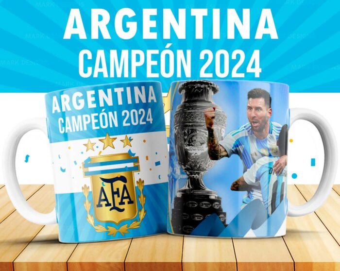 Plantillas Argentina Campeón Copa América Tazas - Image 8