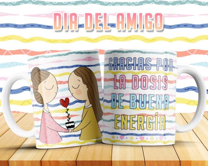 Plantillas Día del Amigo para Tazas - Image 9