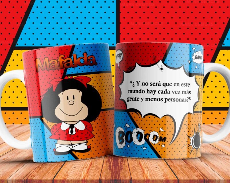 Plantillas Mafalda Frases para Tazas - Image 10