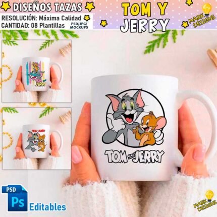 plantillas tom y jerry para tazas