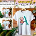 Plantillas Abecedario Flores Camisetas