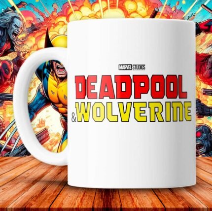 Plantillas Deadpool y Wolverine Tazas