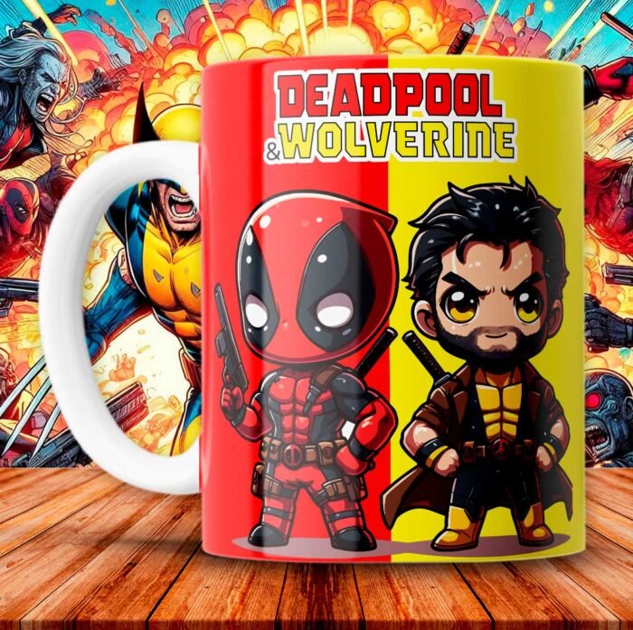 Plantillas Deadpool y Wolverine Tazas - Image 8