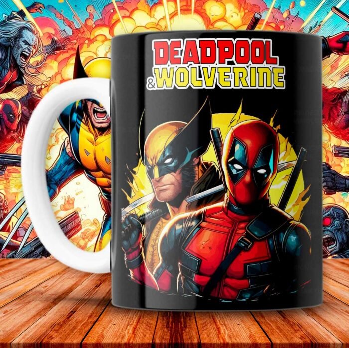 Plantillas Deadpool y Wolverine Tazas - Image 9