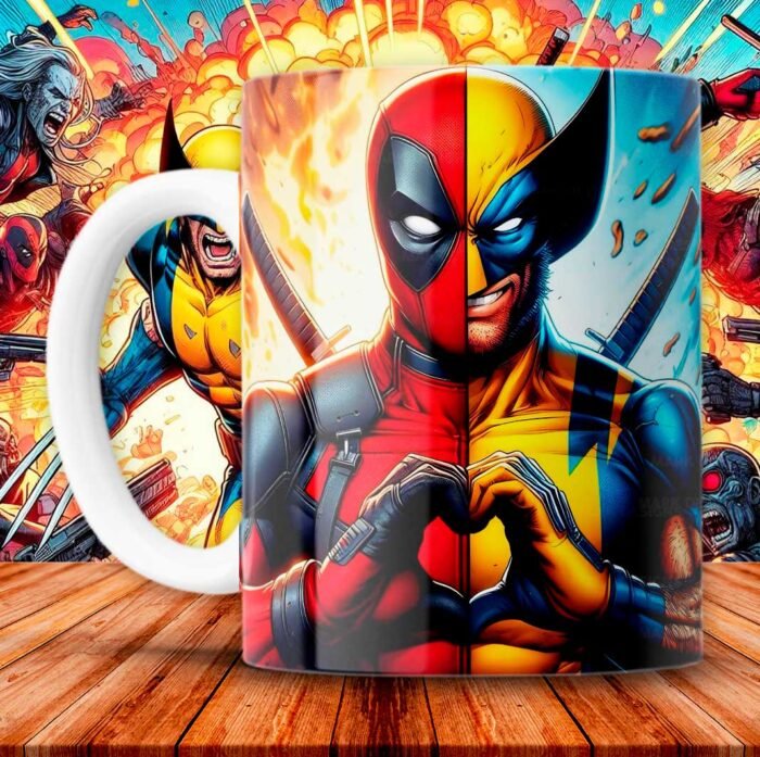 Plantillas Deadpool y Wolverine Tazas - Image 10