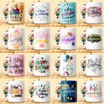 Diseños Cumpleaños para Sublimar Tazas