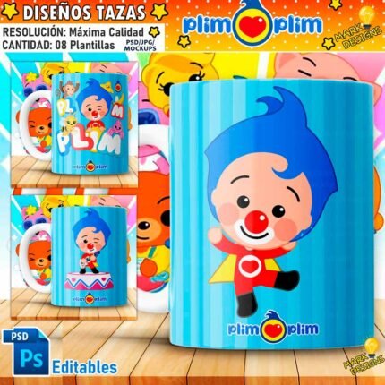 Diseños Plim Plim para Tazas