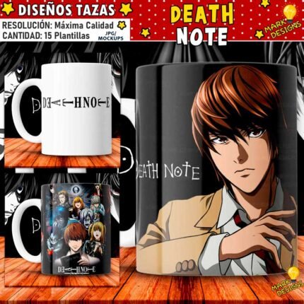 Diseños Death Note para Tazas
