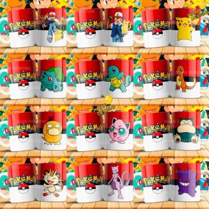 Diseños Pokemón para Tazas Personajes