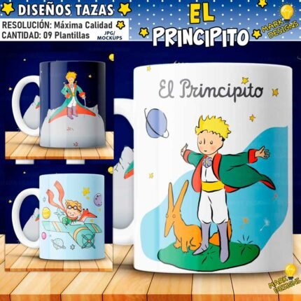 Plantillas El Principito para Tazas