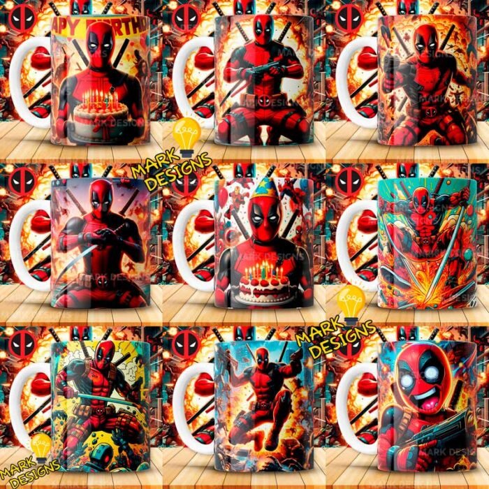 Diseños Deadpool para Tazas