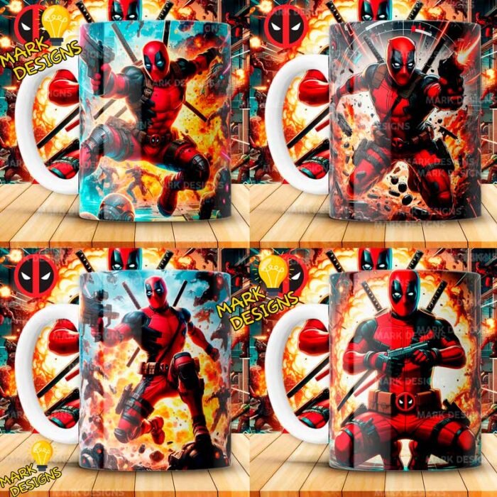 Diseños Deadpool para Tazas - Image 3
