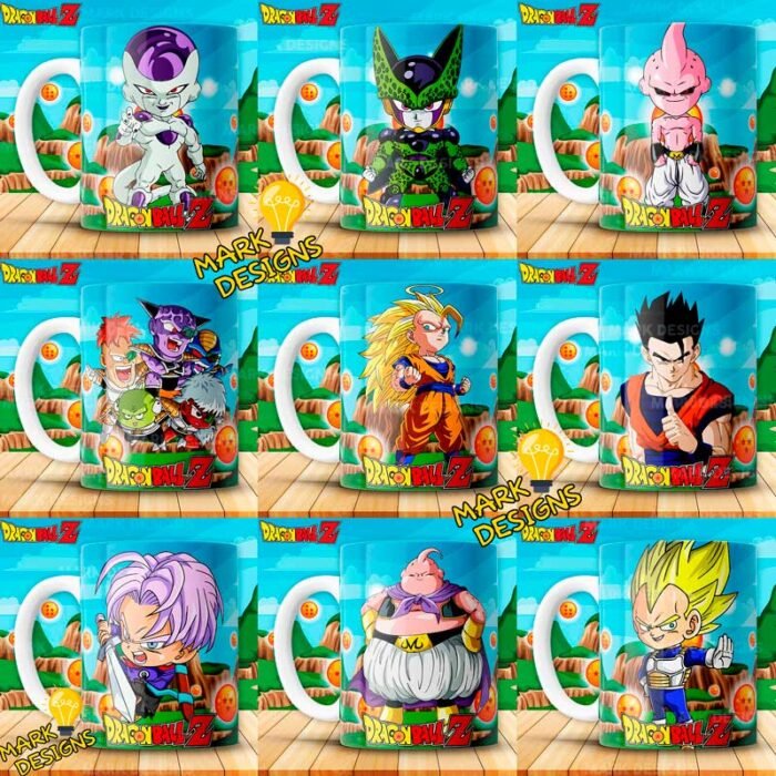 Plantillas Dragon Ball Tazas