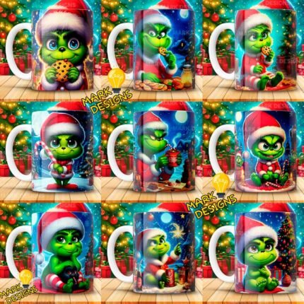 Diseños El Grinch para Tazas