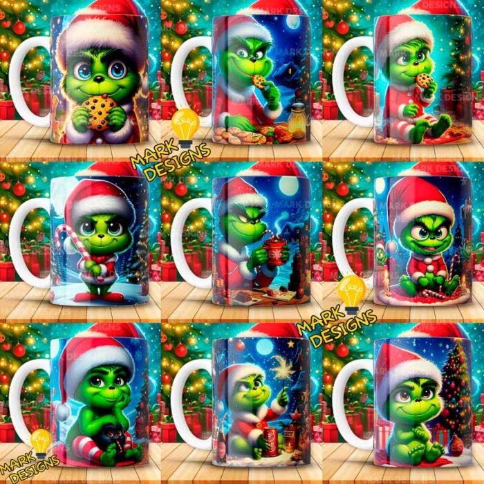 Diseños El Grinch para Tazas