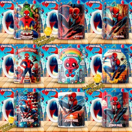 Diseños Spiderman para Tazas