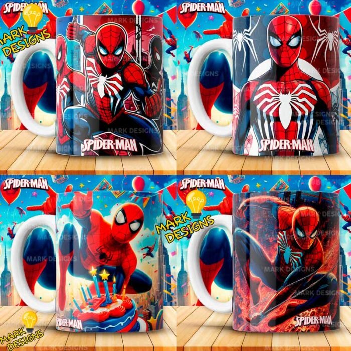 Diseños Spiderman para Tazas - Image 3