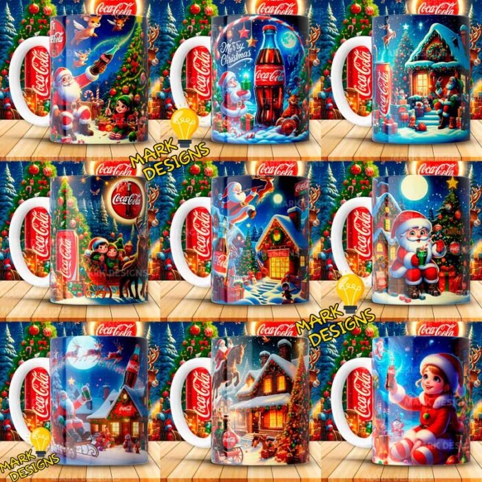 Diseños Navidad Coca Cola Tazas