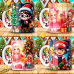 Plantillas Caricaturas Navideñas Tazas - Image 3