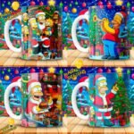 Plantillas Simpsons Navideños Tazas - Image 3