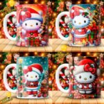 Plantillas Hello Kitty Navideños Tazas - Image 3