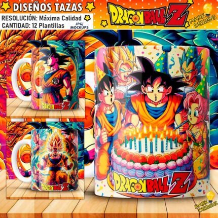 Dragon Ball Plantillas Tazas