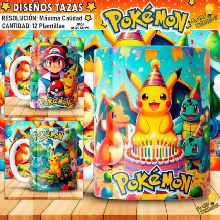 Diseños de Pokemón Tazas