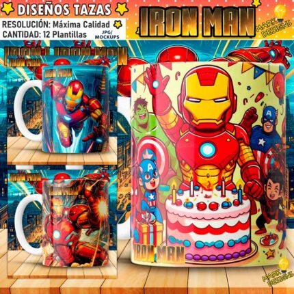 Diseños Ironman para Tazas