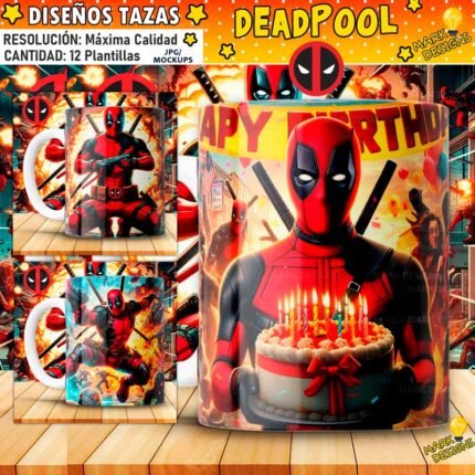 Diseños Deadpool para Tazas