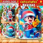Plantillas Caricaturas navidad tazas