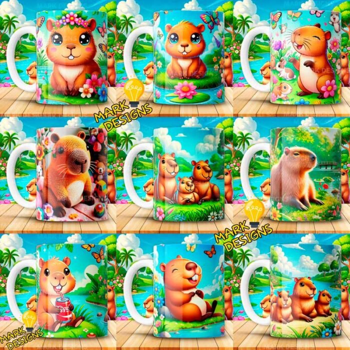 Diseños Capibara para Tazas