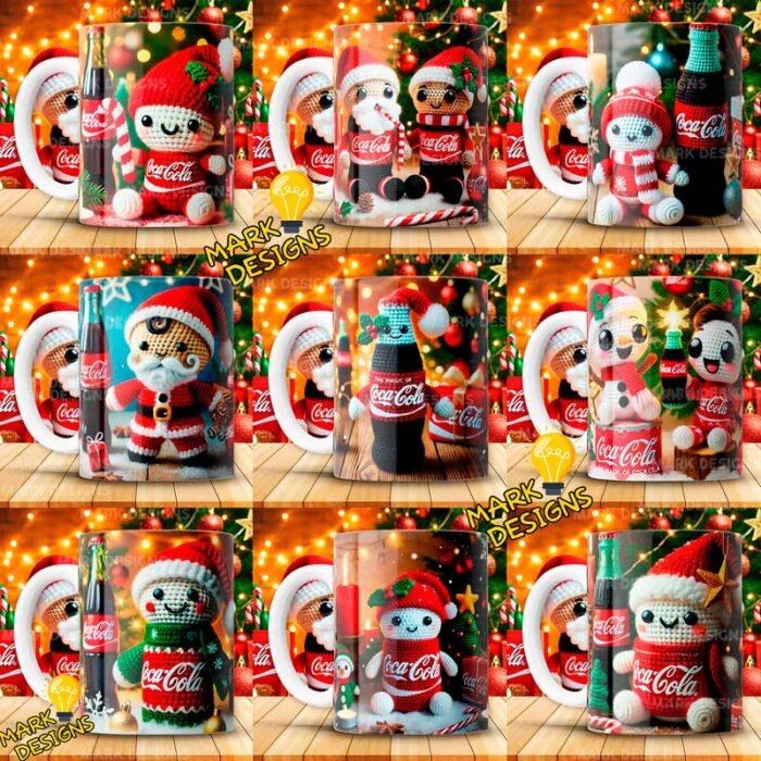 Diseños Amigurumi Coca cola Tazas