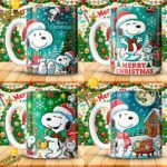 Plantillas Snoopy Navideños Tazas - Image 3