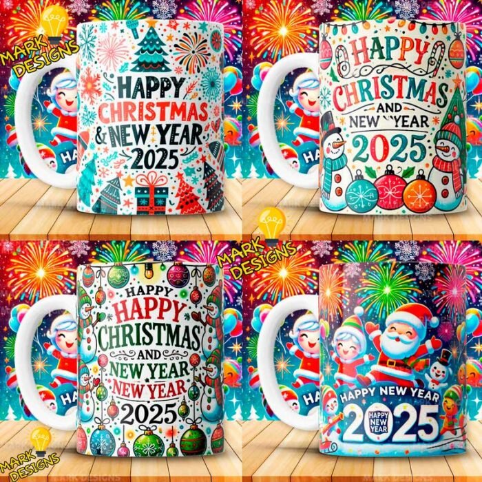 Plantillas Año Nuevo 2025 Tazas - Image 3